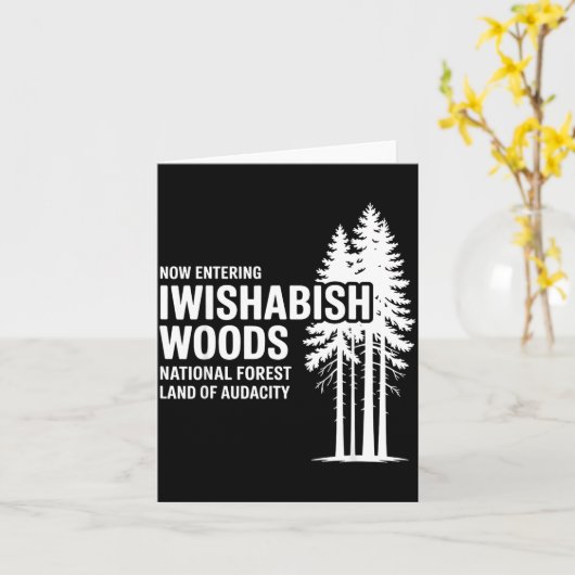 Now Entering I Wishabish Woods National Forest Lan カード (黄色い花)