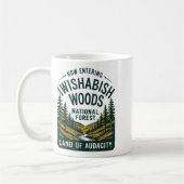Now Entering I Wishabish Woods National Forest Lan コーヒーマグカップ (左)