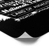 Now Entering I Wishabish Woods National Forest Lan ポスター (角)