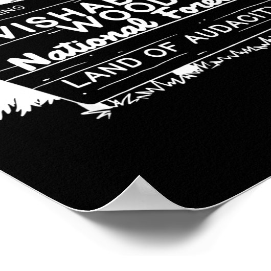 Now Entering I Wishabish Woods National Forest Lan ポスター (角)