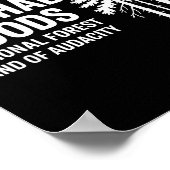 Now Entering I Wishabish Woods National Forest Lan ポスター (角)