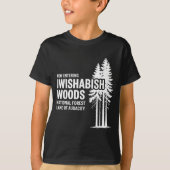 Now Entering I Wishabish Woods National Forest Lan Tシャツ (正面)