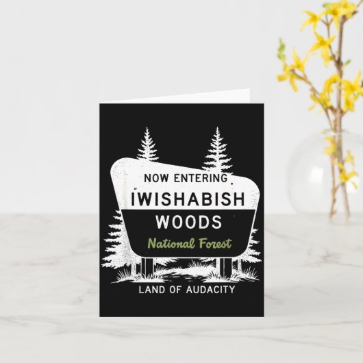 Now Entering Iwishabish Woods National Forest  カード (黄色い花)