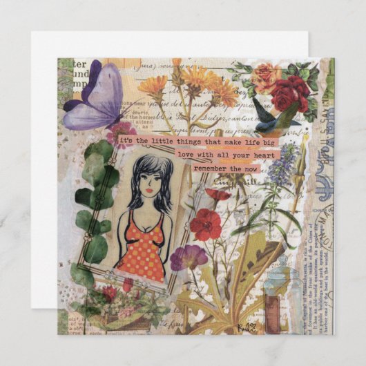 Now Flat Greeting Cardを覚えている (正面/裏面)