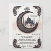 Now Henna Islam Nikah Arabic Walima Muslim 結婚's 招待状 (正面)