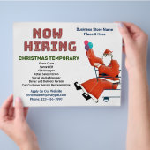 Now Hiriting 救済 Business Christmas Holidaysカスタム チラシ (手)