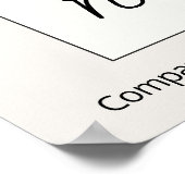 Now Hiriting Window Sign, ミニマル Beige ポスター (角)