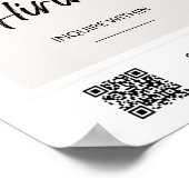 Now Hiriting Window Sign, ミニマル Beige Poster ポスター (角)