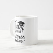 Now Hotter By one Degree 2024 Funny Graduated Gift コーヒーマグカップ (正面左)