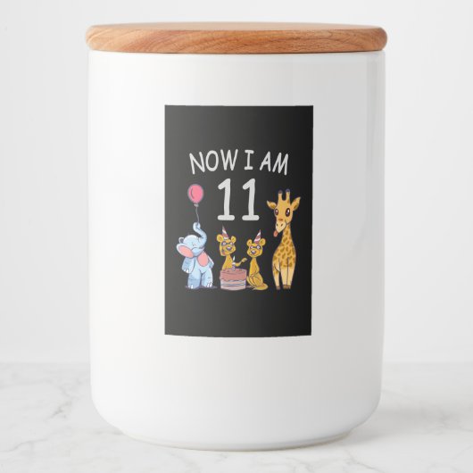 Now I am 11 years old 11th Birthday at the Zoo フードラベル (正面)