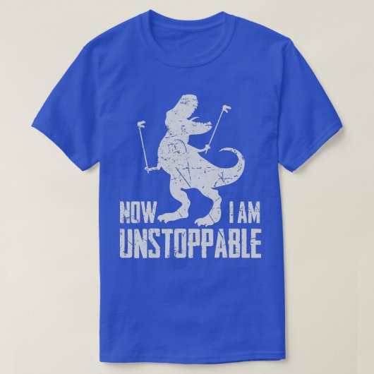 Now I Am Unstoppable Funny TRex Grabber Hand Tシャツ (デザイン正面)