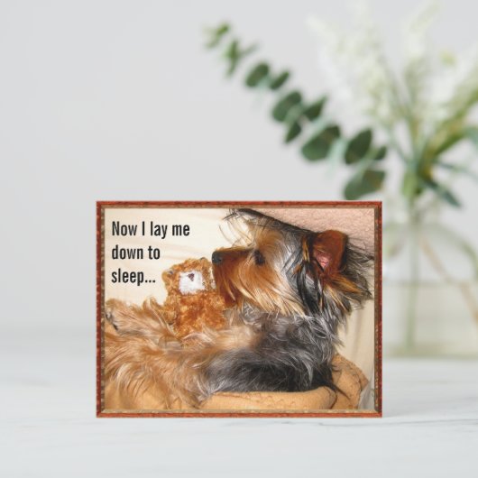 Now I lay me down to sleep Customizable Postcard ポストカード (スタンド正面)