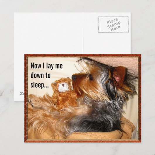 Now I lay me down to sleep Customizable Postcard ポストカード (正面/裏面)