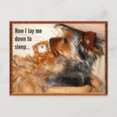 Now I lay me down to sleep Customizable Postcard ポストカード (正面)
