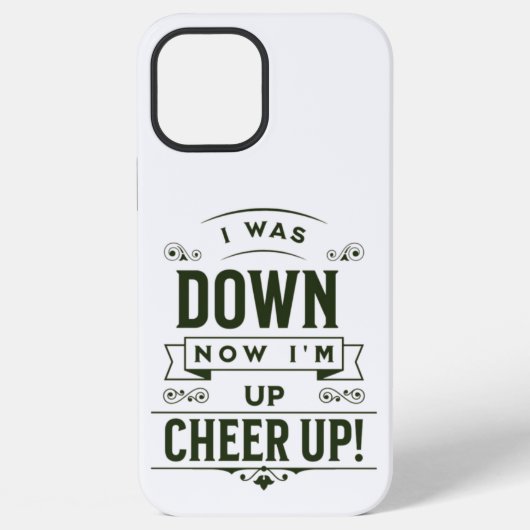 NOW I'M UP CHEER UP IPHONE 12 PRO MAX CASE iPhoneケース (裏面)