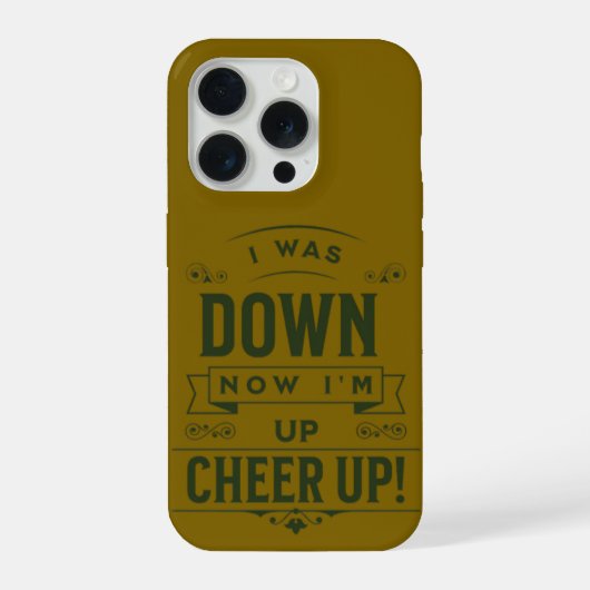 NOW I'M UP CHEER UP IPHONE 15 PRO CASE iPhoneケース (裏面)