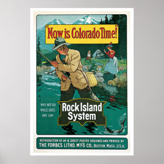 Now is Colorado Time Poster Vintage ポスター