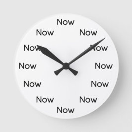 Now is Zen™ - マインドフルネスタオイスト仏教 ラウンド壁時計
