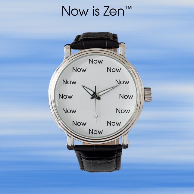 Now is Zen™ - マインドフルネスタオイスト仏教 腕時計 (クリエイターアップロード済み)