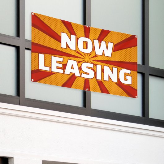 Now Leasing Apartments Large Outdoor 横断幕 (ビルの外側)