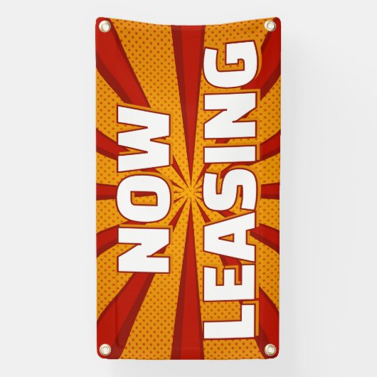 Now Leasing Apartments Large Outdoor 横断幕 (縦)