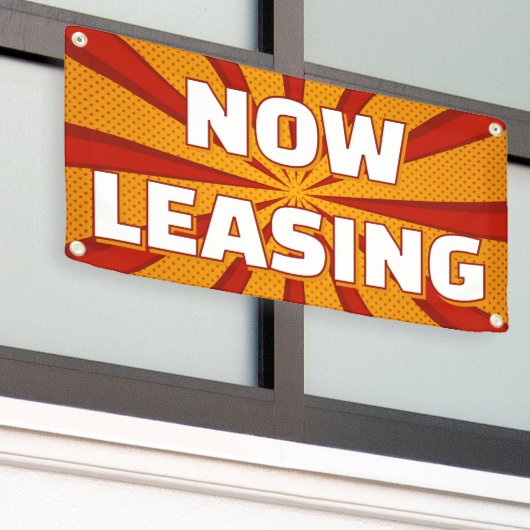 Now Leasing Apartments Large Outdoor 横断幕 (ビルの外側)