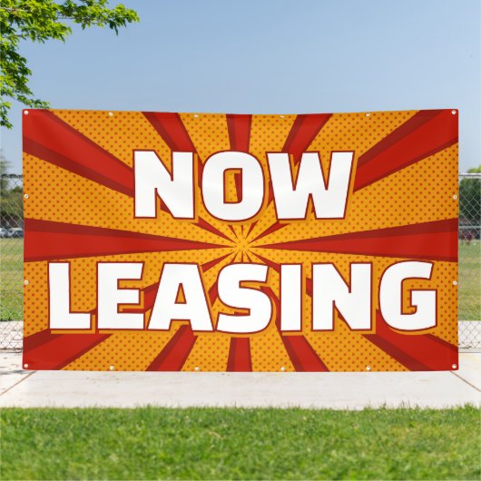 Now Leasing Apartments Large Outdoor 横断幕 (外側)