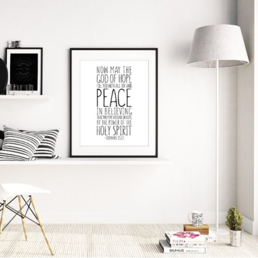 Now May The God Of Hope, Romans 15:13 ポスター