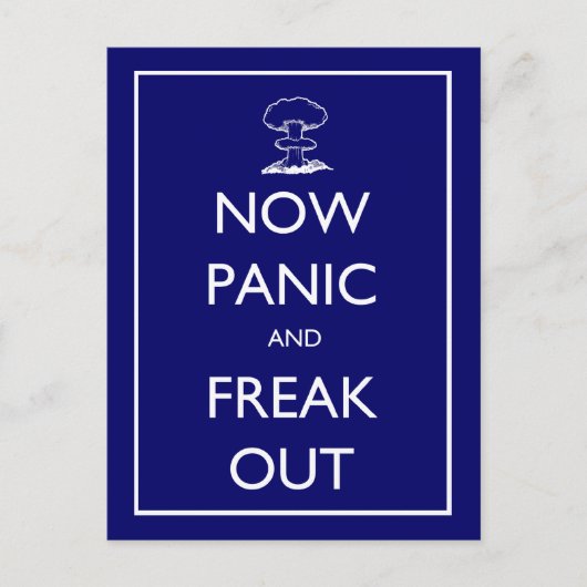 『Now Panic and Freak Out』はがき ポストカード (正面)