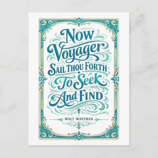 "Now Voyager" Quotation ポストカード (正面)