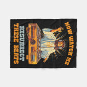 Now Watch Me Resurrect These Beats Jesus Music  フリースブランケット (正面(横))