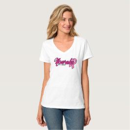 NOWAKE白いV BCAの版ワイシャツ Tシャツ