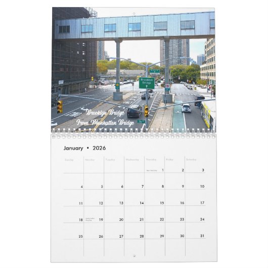 Nowhere But New York Wall Calendar カレンダー (1月 2026)