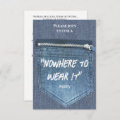 "Nowhere To Wear It" Party 招待状 (正面/裏面)