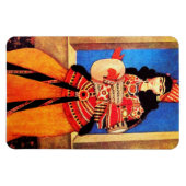 Nowruz Mubarak.ペルシャの新年のギフトマグネット。 マグネット (横)