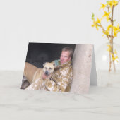 Nowzadおよびペンの待っている挨拶状 カード (黄色い花)