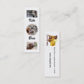 Nowzadの救助はしおりの後をつけます スキニー名刺 (正面/裏面)