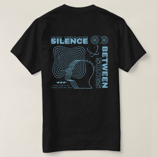 NØX STUDIOS — 曲の間の沈黙 Tシャツ (デザイン裏面)