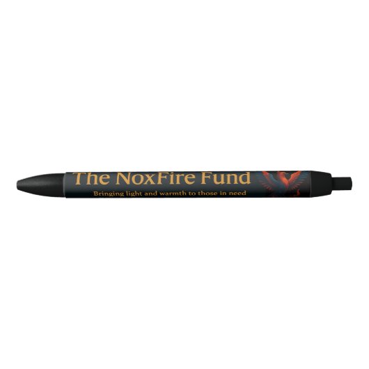 NoxFire Fund Pen- Write with style! 黒ボールペン (正面)