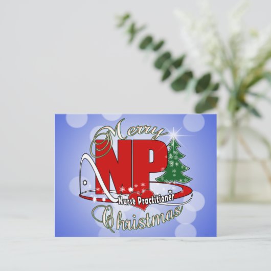 NPのクリスマスのナースの従業者 シーズンポストカード (スタンド正面)