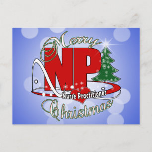 NPのクリスマスのナースの従業者 シーズンポストカード