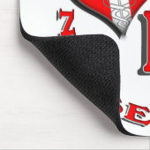 NPの円のロゴのナースの従業者 マウスパッド (コーナー)