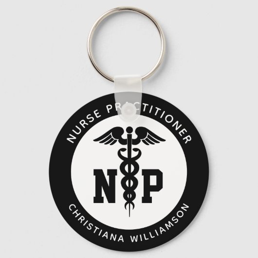 NPカスタムナース開業医の卒業幹部 キーホルダー (正面)
