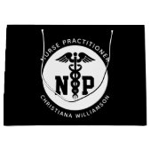 NPカスタムナース開業医の卒業幹部 ラージペーパーバッグ (正面)