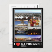 NPネパール – カトマンズ – ポストカード (正面/裏面)