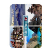 NPネパール – ブードゥーパ –  マグネット (縦)