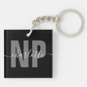 NPパーソナライズされたナース開業者卒業シック キーホルダー (裏面)