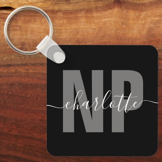 NPパーソナライズされたナース開業者卒業シック キーホルダー (正面)