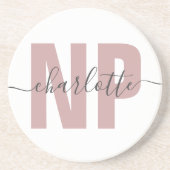 NPパーソナライズされたナース開業者卒業シック コースター (正面)