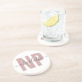 NPパーソナライズされたナース開業者卒業シック コースター (側面)